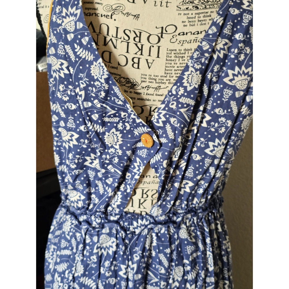 Matilda Jane Womens Wish You Were Here Floral Geometric Midi Dress Medium Cotton - Picture 6 of 15